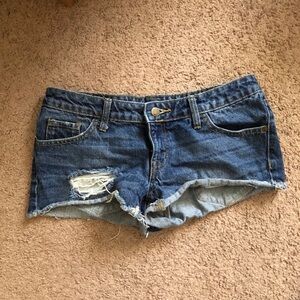 Distressed Short Shorts
